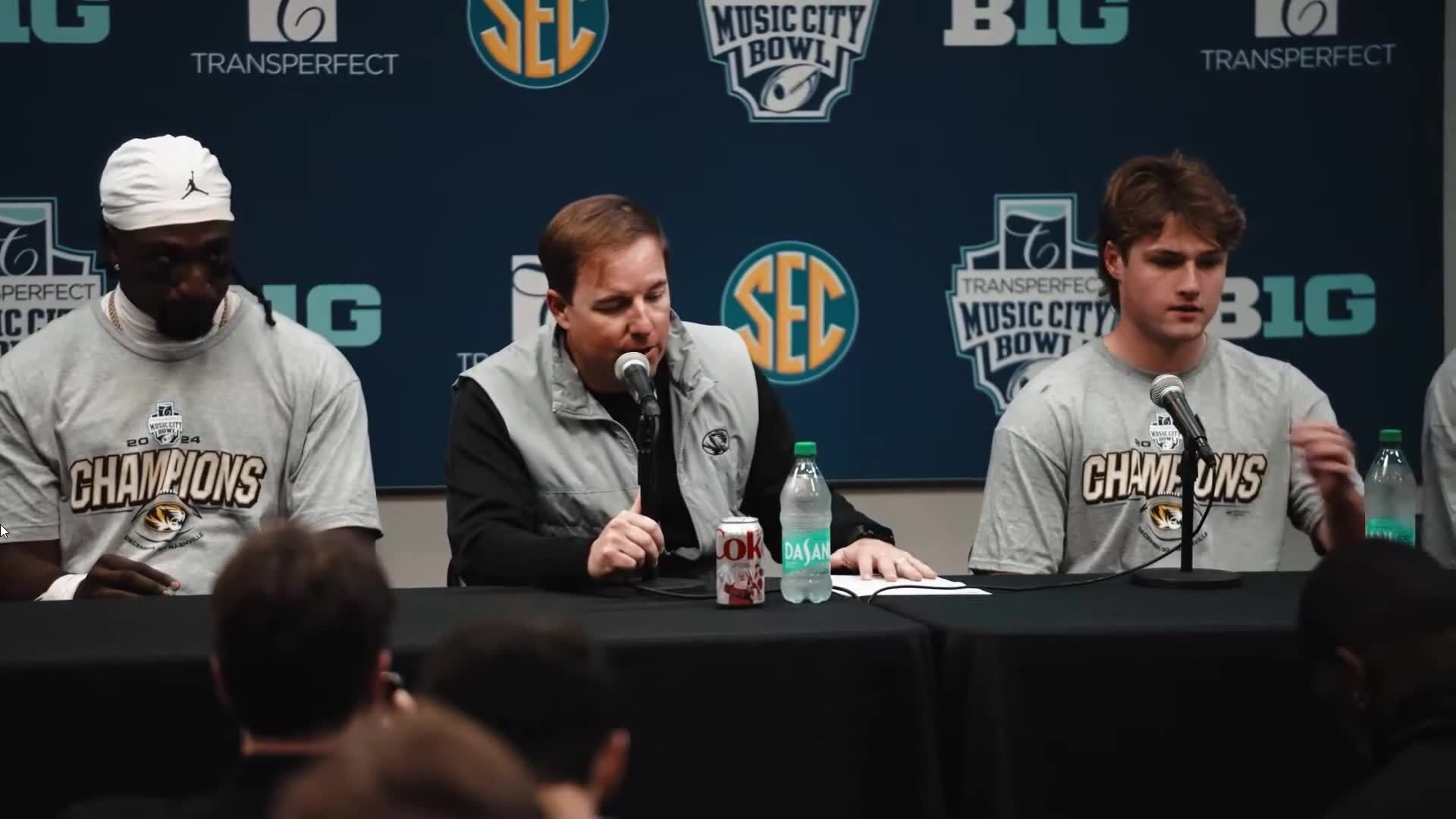 Mizzou coach Eli Drinkwitz, players react to Music City Bowl win